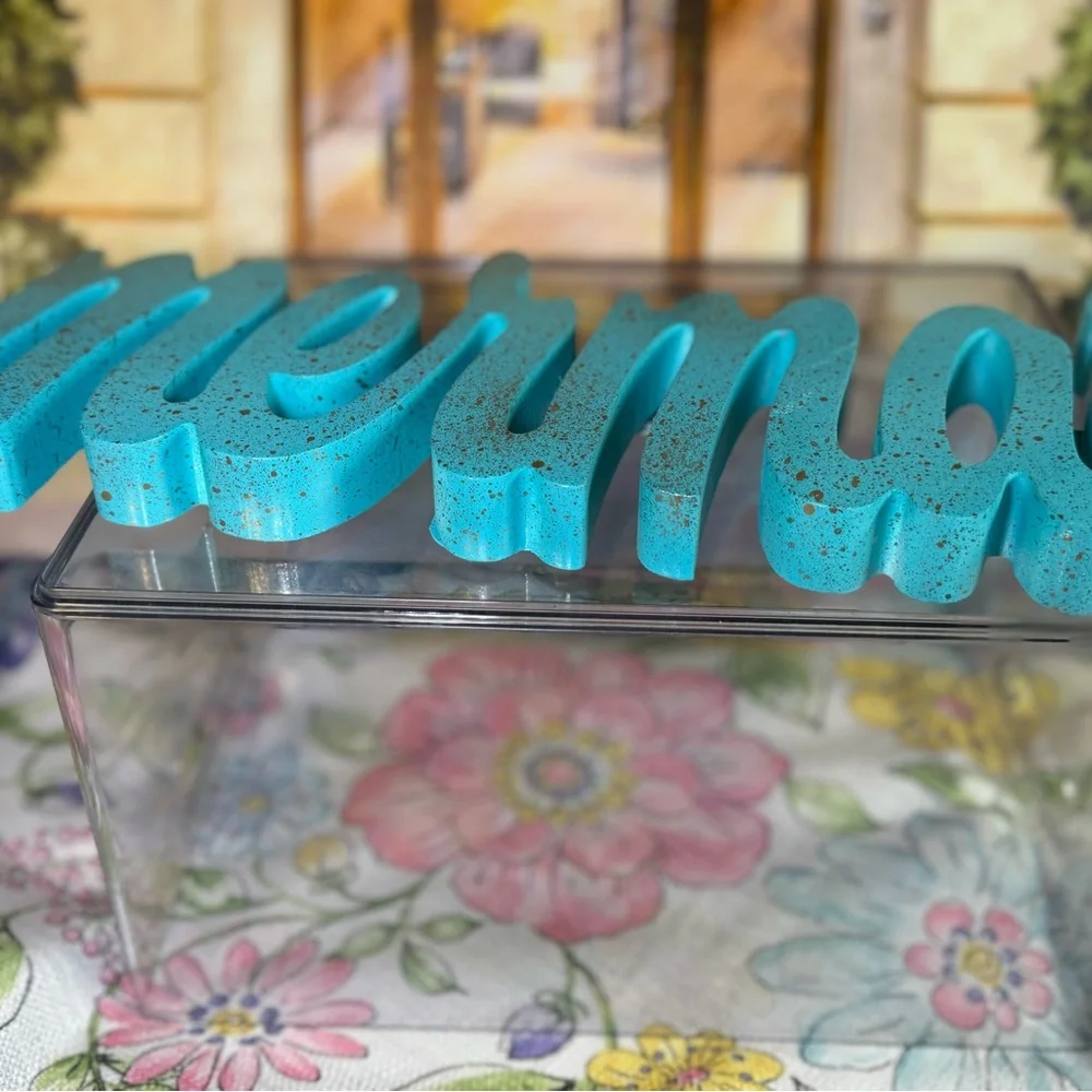 “Sea breeze with gold splash-mermaid Home Decor Set 10 items!